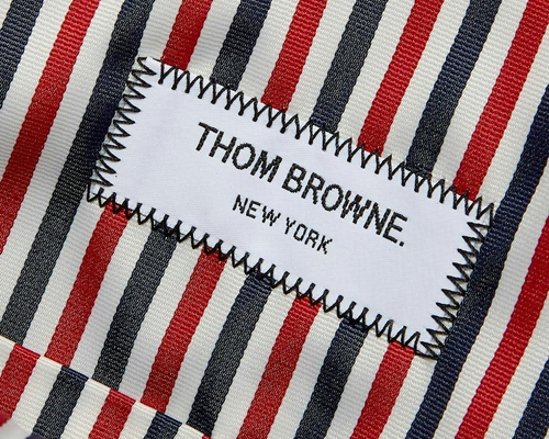 Garment label that says Thom Browne