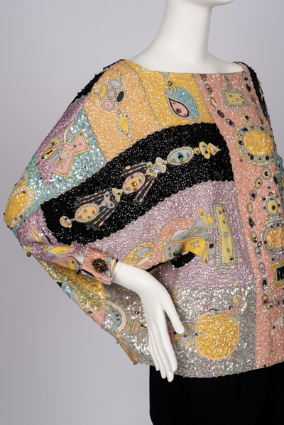 Pastel sequined blouse by Emilio Pucci